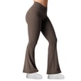 thumbnail image 4 of Leggins acampanados YEOREO Kalie Scrunch para mujer Coffee S, 4 of 7