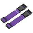 thumbnail image 1 of Unique Bargains Suitcase Belts with Quick Release Buckle Luggage Straps, Purple 2 Pack, 1 of 5