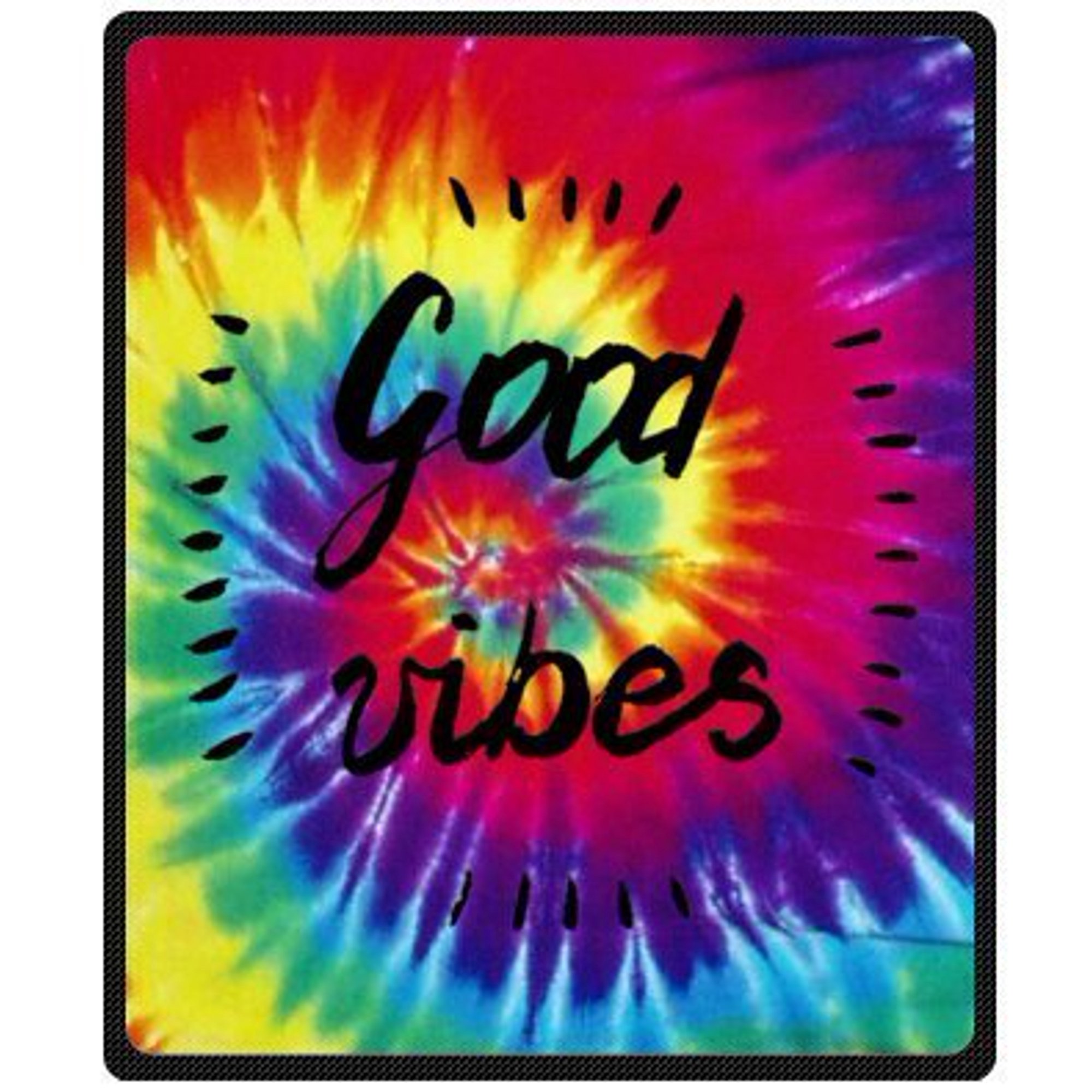 Rylablue Good Vibes And Tie Dye Fleece Throw Blanket 58x80 Inches Walmart Canada