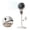White, variant on Quiet Pedestal Circulator Fan, Pedestal Fan With Remote Adjustable Height Stand Fans, 3 Speed USB Standing Fans, 90 Oscillating StandingFan for Whole Room