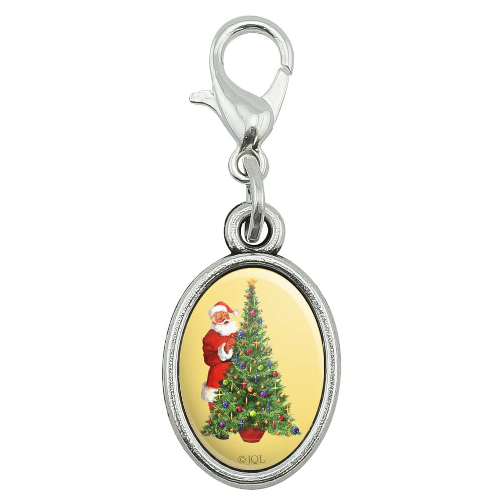 Charms Christmas Christmas Charms Zipper Pull Christmas Charms with Lobster Clasp 5pk