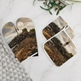thumbnail image 5 of Ocean Lighthouse Oven Mitts And Pot Holders Sets of 4 Oven Gloves Set Potholders for Kitchen Cooking Baking Grilling Anti Scald Hot Pads And Heat Resistant, 5 of 6