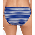 thumbnail image 3 of Ralph Lauren BLUE/WHITE Striped Side-Ring Hipster Bikini Swim Bottom, US 14, 3 of 4