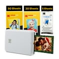 thumbnail image 1 of Kodak Step Mobile Instant Photo Printer 2x3" (White) & Zink Photo Paper (75 Sheets) Bundle, 1 of 5