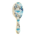 thumbnail image 3 of YAZAOO Soft Hair Brush Hair Comb Detangler Mediterranean Seaside Village Smoothing Hair Care Beauty Gift, 3 of 7