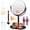 Black-30x, variant on 1X/30X Magnifying Makeup Mirror with Lights, Rechargeable Double Sided Mirror with 3 Color Dimmable Lights, 360 Rotation, Detachable Design with 2 Tweezers for Bathroom, Bedroom