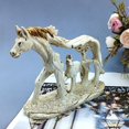 thumbnail image 4 of Estatuilla de caballo YONGSHENG para madre e hijo decoración dormitorio Bar tienda, 4 of 5