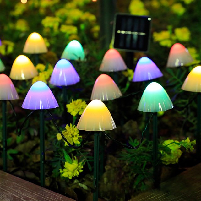 Luz De Tierra Seta de lámpara de césped solar duradera de luz de tierra LED para jardín doméstico (B)
