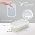 thumbnail image 2 of IGETTOCO Enhanced Leakproof Silicone Travel Shampoo bar Holder Shampoo and Conditioner Bar Container Soap Box for Handmade Soap Shatterproof Soap Holder for Save Soap (Clear&Violet), 2 of 8