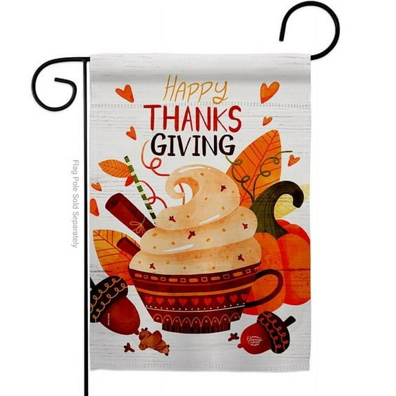 Ornament Collection 13 x 18.5 in. Thanks Giving Garden Flag with Fall Thanksgiving Double-Sided Decorative Vertical Flags House Decoration Banner Yard Gift