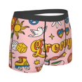 thumbnail image 3 of Kll Retro 70s Hippie Men'S Cotton Boxer Briefs Underwear-X-Large, 3 of 9