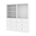 thumbnail image 1 of Bestar Versatile 72W Closet Organizer with Drawers in white, 1 of 3