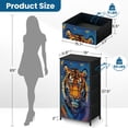 thumbnail image 3 of Tiger Dresser for Bedroom with 4 Storage Drawers Tiger Starry Night Animal Abstract Wildlife Tigers Painting Tiger Dressers Chest of Drawers Steel Framed Fabric Closet Organizers for Toy Book Basket, 3 of 7