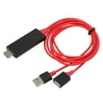thumbnail image 3 of HDTV Cable Adapter, TPU Material DDR 1Gbit Memory 1.4 Version HDTV Cable High Speed Transmission Multifunctional  For Home Theatre For  Red, 3 of 8