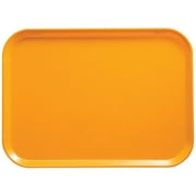 Cambro 11-13/16" x 18-1/8" (30x46 cm) Food Trays, 12PK, Mustard, 3046-504