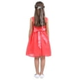 thumbnail image 3 of DPOIS Kids Flower Girls Elegant Sleeveless Wedding Party Formal Dress Watermelon 4, 3 of 6
