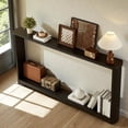 thumbnail image 3 of Tcbosik Narrow Console Table, 70 inch Entryway Table with Open Shelf, Behind Couch Table for Living Room, Bedroom, Foyer, Black, 3 of 9