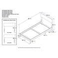 thumbnail image 5 of Leo & Lacey Twin XL Traditional Bed in Gray, 5 of 5