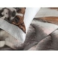 thumbnail image 4 of Ambesonne Funny Quilted Bedspread Set 3 Pcs, Cat Dog Friendship, King Size, Brown Black White, 4 of 5