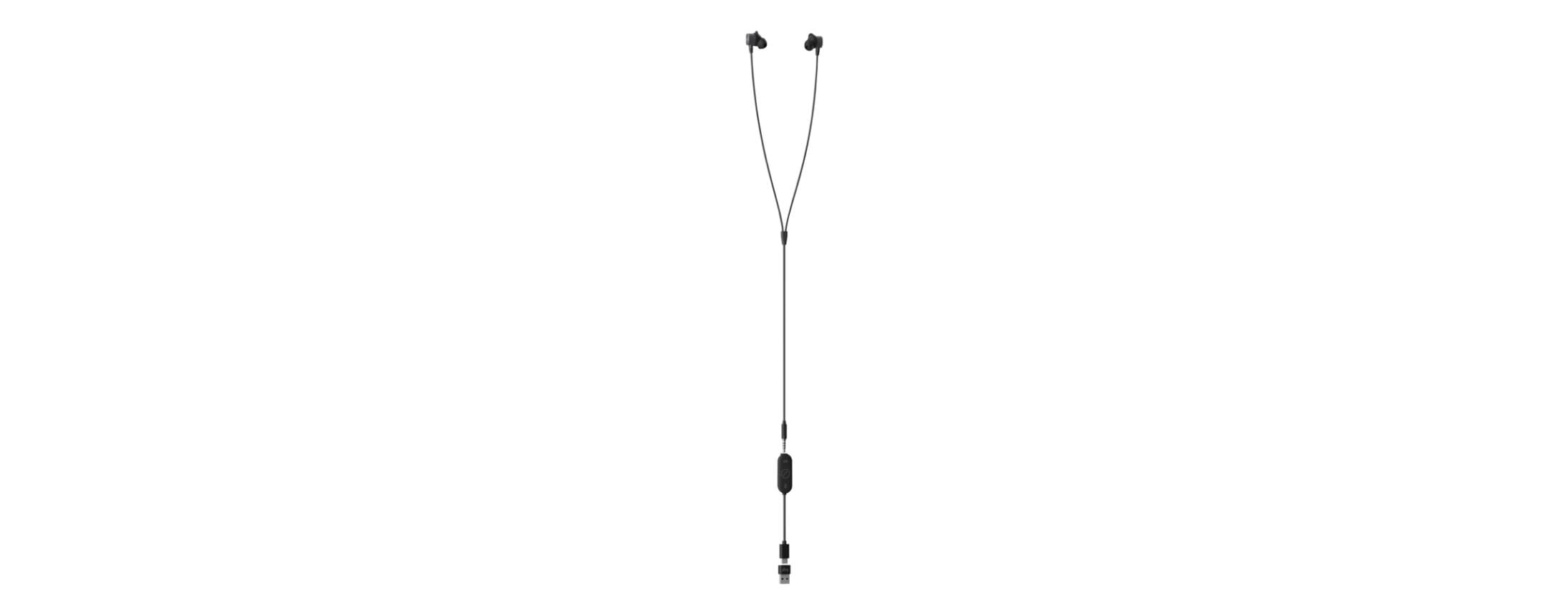 Logitech Zone Wired Earbuds Teams Version, Graphite, Graphite