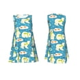 thumbnail image 7 of Yiaed Cute Polar Bear Fishing Print Women's Sleeveless Dress, Loose Fit Summer Dress, Casual Sleeveless Dress for Women, 7 of 7