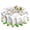 Floral, variant on Verolix St Patrick’s Day Round Tablecloth 60 Inch, Green Clover Holiday Table Cover for Dining Table Kitchen Party Decor