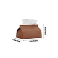 thumbnail image 3 of Leather Tissue Box for Living Room & Bedroom - Pull-Out Design Desktop Organizer with Stylish Home Decor, 3 of 6