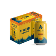 Athletic Brewing Company Upside Dawn Golden Ale, Craft Non-Alcholic Beer, 12 pack, 12 fl oz, <0.5% ABV