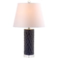 thumbnail image 5 of SAFAVIEH Dixon 23.5 in. H Inverted Print Table Lamp, Navy, Set of 2, 5 of 6