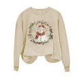 thumbnail image 7 of Hilzaten Womens Long Sleeve Tops Hoodie Loosse Pullover Casual Print Sweatshirts for Women, 7 of 7