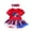 ZA-Watermelon Red, variant on Wxirdiow Girls Patriotic Clothes Toddler Girl Independence Day Outfit Baby 4th of July American Flag Dress Kids Patriotic Clothes B Size,3-6 Months