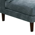 thumbnail image 3 of Rio 33 Inch Modular Armless Sofa Chair Lumbar Cushion Slate Blue Fabric - Saltoro Sherpi, 3 of 5