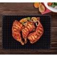 thumbnail image 4 of Tapete de silicona para hornear, 40 x 28 cm, antiadherente, apto para uso alimentario, plegable y resistente al calor, ideal para horno, parrilla, barbacoa, asar y hornear pasteles, color negro y, 4 of 7