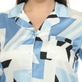 thumbnail image 5 of White Mark Fashion's Plus Size Printed Satin Pajama Set, 5 of 6
