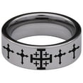 thumbnail image 4 of Jerusalem Cross Tungsten Carbide Ring, 4 of 9