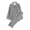 thumbnail image 2 of LSLJS Ensembles de Pyjama pour Hommes Décontractés Vêtements d'Intérieur Hauts à Manches Longues Pantalons Col Rabattu Pyjamas de Nuit Ensembles de Détente, Vêtements de Nuit pour Hommes Cadeaux pour Hommes, 2 of 4