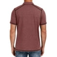 thumbnail image 2 of Thrilos Short Sleeve Polo Shirts for Men Casual Button Down Shirts Knit Solid Color Golf Shirts, 2 of 8