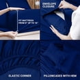 thumbnail image 3 of King Bed Sheet Set Piece Bedding Soft Brushed Microfiber Fabric Shrinkage & Fade Easy Care (), 3 of 6