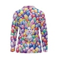 thumbnail image 3 of Uorisanigo Easter Bunny Women's Long Sleeve Golf Shirt Soft Casual Women's Dry-Fit Golf Polo Shirts Comfortable Outing Wear for Workout Sports Size XS, 3 of 7