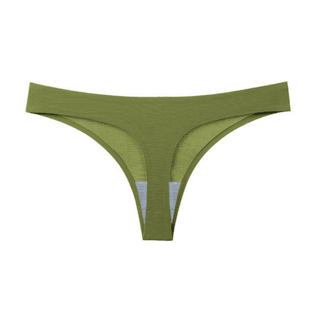 Fulorrnie Underwear for Women High Waisted Thong Comfort Seamless Panty Sport Banded Waist Elastic Breathable Panties AG XL