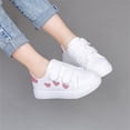 thumbnail image 5 of Otqutp Toddler Girls Canvas Shoes Star Heart Print Hook and Loop Casual Sneakers Tennis Sparkle Athletic Gym Running Shoes ﻿, 5 of 9