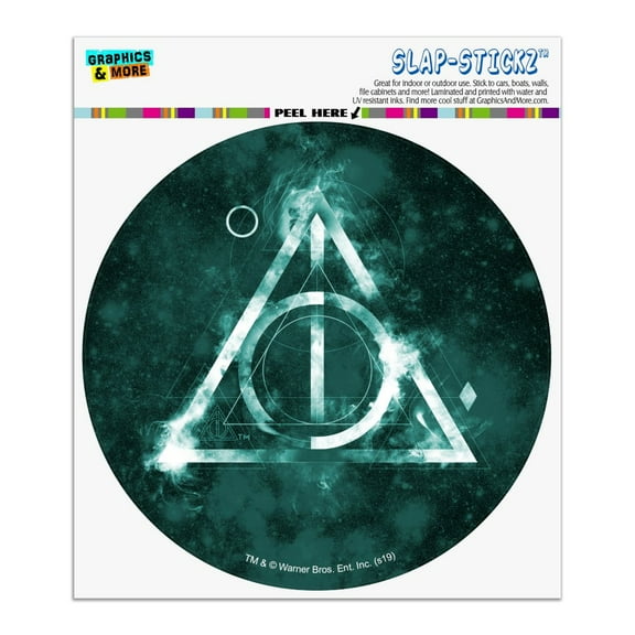Harry Potter Deathly Hallows Logo Automotive Car Window Locker Circle Bumper Sticker