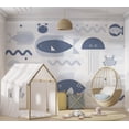 thumbnail image 5 of Kids Wallpaper Wall Mural - Geometric Fish and Crabs, 5 of 5