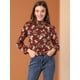 thumbnail image 4 of Blusa lunares florales Vino rojo T M, 4 of 6