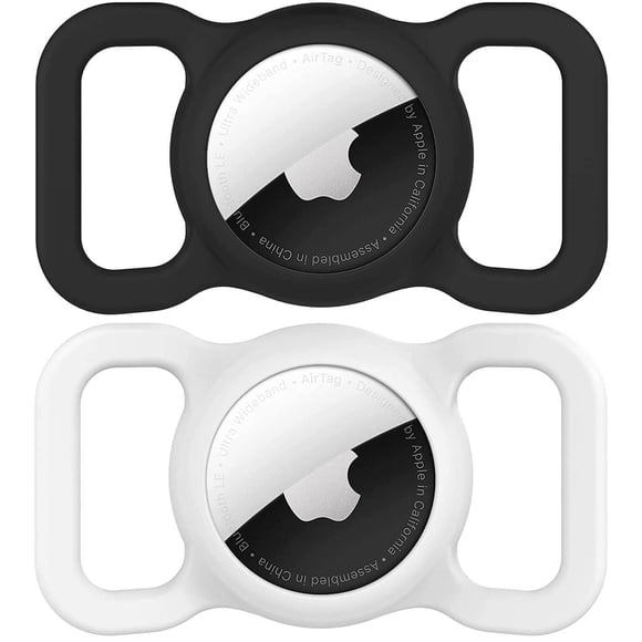 Soporte para collar de perro Airtag, rastreador GPS de silicona SWINCHO, paquete de 2