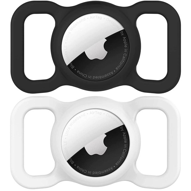 Soporte para collar de perro Airtag, rastreador GPS de silicona SWINCHO, paquete de 2