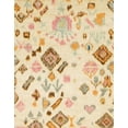 thumbnail image 1 of Ahgly Company Machine Washable Indoor Rectangle Abstract Khaki Gold Area Rugs, 5' x 8', 1 of 7