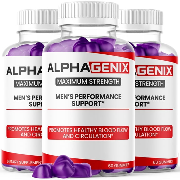 AlphaGenix Gummies Advanced Formula All Natural Vitamin Supplement Alpha Genix 180 Gummies