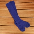 thumbnail image 3 of Womens Extra Large Fuzzy Knee High Socks - Blue - 1 Pair, 3 of 6