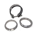 thumbnail image 1 of 3" V Band Clamp & Interlocking Flange Set, Stainless Steel, Exhaust Clamps, 1 of 4